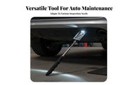 Illuminated Lighted Inspection Mirror Versatile Telescoping Illuminated Inspection Mirror Stainless Steel Shatter Resistant