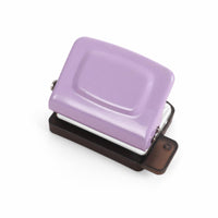 6-Hole Perforator with Positioning Guide Compact Six-Hole Punch Mini Stationery for Students, Loose-Leaf Notebooks, DIY Binding
