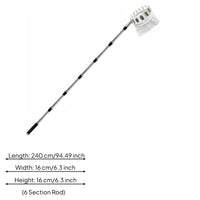 Telescopic Fruit Picker Stainless Steel Fruit Picker Pole with Basket