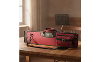 Bamboo Flute Bag Hardhard-Plate Flute Carrying Bag with Pocket Rectangular Woodwind Case for Students, Travel
