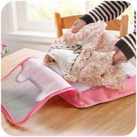 YQ 3186 Zexi Pink Mesh Bear Underwear Storage Hanging Bag Travel Organizer