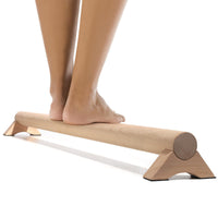Juneng Wooden Balance Board with Stretcher for Strength Training and Ballet