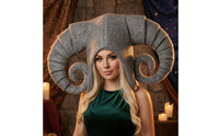 Sheep Protuberance Hat Felt-Like Sheep Protuberance Headpiece Structured Headpiece with Protrusions for Cosplayers, Cosplay