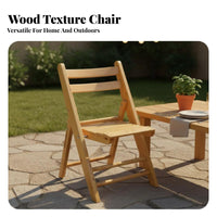 Foldable Design Wooden Folding Chair Space-Saving Collapsible Backrest Stool Multifunctional Portable Wooden Stool No Installation Required for Children, Fishermen, Fishing, Restaurant, Camping, Garden