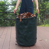 Collapsible Garden Waste Bag and Drawstring Garden Sacks, Reusable Garden Sacks for Foliage Collection, Waterproof and Tear-Resistant Design