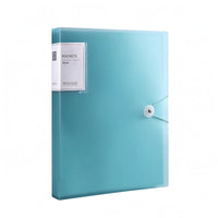 A4 Document Folder Semi-Transparent Plastic Document Folder Elastic Cord