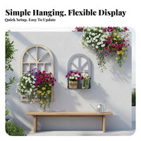 Faux opening with Shutters Rustic & aesthetic surface Hanging Easy to Hang for Patio, Cafe