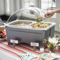 Transparent PC Rattan-Style Pastry Basket for Food and Snacks