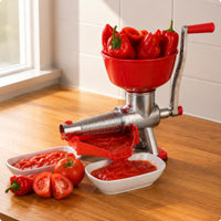Hand Crank Juicer Silver Metal Body Tomato Juicer Even Juice Results