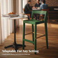 Continuous Loop supportrest Stool modern aesthetic design Counter Chair Modern Aesthetic Ergonomic Design for Kitchen Island
