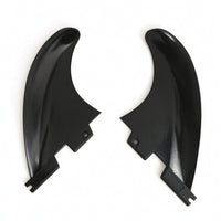 3 Pieces Streamlined Thruster Fin Set Balanced Surfboard Tail Fin Maneuverable Fins Responsive for Surfers