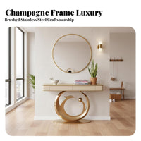 Narrow Entrycorridor Table with Metal Frame form Hallcorridor Stand Luxury design-at-home Furniture for Interior Designers, Apartment Dwellers, Living Room