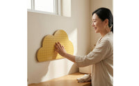 Perforated Wooden Pegboard Solid Wood Wall-Mounted Pegboard Painted Finish Modular Peg Board Wall Rounded Contours