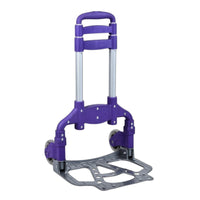 Hand Truck with Extending Handle Compact Foldable Truck Heavy-Duty Portable Cart for Shopping, Travel