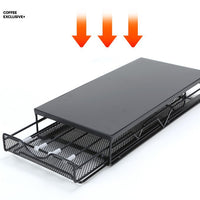 Coffee Tabletop Storage Rack with Dust Cover