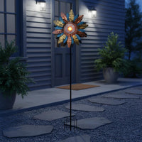 Solar Blade Wind Weather-Resistant Rotating Blade Garden Whirligig Easy To