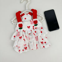 Pet Dress and Cat Dress with Ruffled Tiered Skirt, Thin Strap Dog Skirt, Summer Dog Clothes for Small Dog Outdoor Sun Protection Clothing