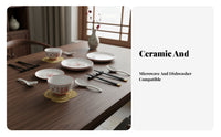 Ceramic Dinnerware Set, Chinese Style Tableware, Wedding Gift Box, Red Festive Bowls & Chopsticks, Home Use