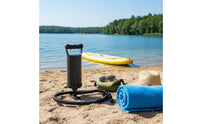 Inflatable Boat hand Pump  Foot Plate Manual Hand Pump Lightweight Inflation Tool for Outdoor, Camping