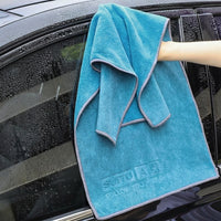 Large Microfibre Towel and Car Drying Towel, Super Absorbent Microfibre Cloth, Warp Knit for Glass and Screen Cleaning