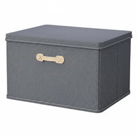 Foldable Clothing Container Large Capacity Storage Box Reinforced Handles