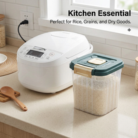 Airtight Food Storage Container, Storage Containers Includes Measuring Cup, Food Storage Containers  - Image 7