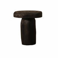 Mushroom-Shaped Log Stool Natural Aesthetic Mushroom-Shaped Stool for Homeowners