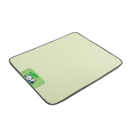 Cooling Mat with Panda Emblem Quilted Dog Cooling Mat Breathable for Crate