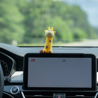 Cute Giraffe Dashboard Decoration Adorable Giraffe Ornament Miniature Dashboard Figure Mini for Drivers, Car Display Screen