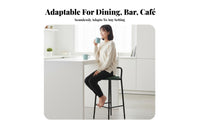 Low-Rear High Stool Modern Minimalist Design Bar Chair With Rear Rest Sturdy Construction for Homeowners