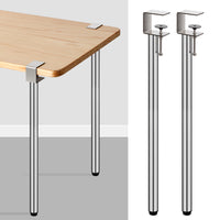 Stainless Steel Table Leg Bracket No-Drill Table Foot F-Clamp for Coffee Table DIY Desk Computer Desk Bar Support