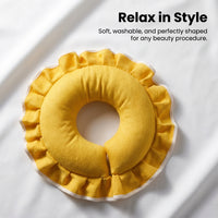 Massage Face Pillow Headrest for Facial Treatments, Washable Beauty Salon Face P #variant:Yellow
