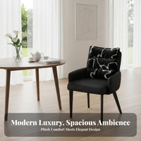 Upholstered Leisure Seat Light Luxury Design & Aesthetic Upholstered Armchair with Splayed Legs Comfortable