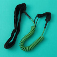 Paddle Board Leash with Belt Elastic Waist Leash with Coiled Cord Comfortable for Surfers, Stand-up Paddleboarding
