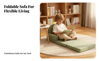 transformable Flip-Open Sofa Foldable Toddler Couch Soft Fabric for children, Toddlers