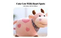 Cow Stuffed Toy Cute Design Cow Stuffed Creature Stuffed Calf Toy Cuddly House Decoration Sleepytime Friend for Fun Time