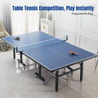 Folding Table Tennis Table, Indoor Outdoor Regulation Table, Mobile Game Table, Family Fun