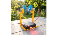 Hands-on Wind Turbine Model with LED Light Renewable Energy Wind Power Generation Kit Teaching Model with Propeller Functional for Classroom
