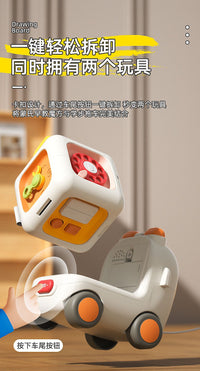 New Baby Early Education Busy Cube Bus Toy Six-in-One Multi-Faceted Detachable Hand-Eye Training Educational Toy
