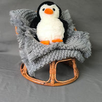 Handwoven Rattan Radar Chair for Newborn Photography Props