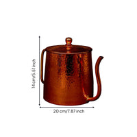 Copper Coffee Pot Portable Coffee Pot with Lid Leak-Leakproof for Kitchen