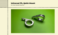 Adjustable aluminum spotlight mount