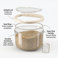 Storage Container Measuring Cup, Rice Dispenser Cereal Dispenser, Large Rice Dispenser Cereal, Food  - Image 7
