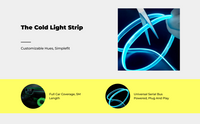 USB EL Wire, flexible car lighting