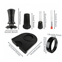 4 Pieces 51mm Espresso Tamper Bundle Stainless Steel Portafilter Accessory Kit