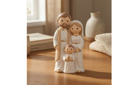 Holy Family Figurine Tabletop Nativity Figurine Resin Nativity Statue for Families, Collectors, Christmas Displays, Mantel, Shelves