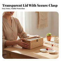Woven Decorative Box Vintage Design Household Storage Multipurpose for Bedroom