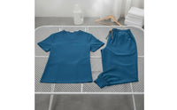 Multi-Pocket Nurse Attire Set Stretch Material V-Neck Scrub Set Soft and Comfortable Professional Apparel Drawstring Waist for Nurses, Doctors, Healthcare Workers, Hospital, Medical Facility