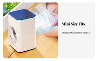 Low Noise Desktop Misting Fan Quiet Operation Humidifier Cooling Fan Double Mist Spray for Office Workers, Students, Bedroom, Dorm Room