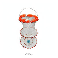 Floating Catch Basket Rust Resistant Coated Fishing Net Basket Quick Drying